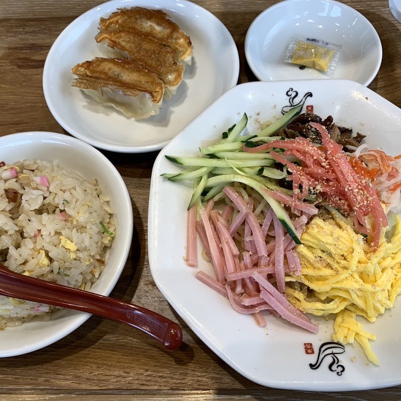 ランチ ミニ冷やし中華セット(れんげ食堂 Toshu 浜田山店)