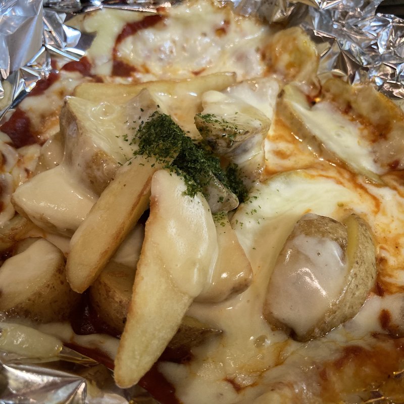 ポテトチーズ(鉄板焼まねき)