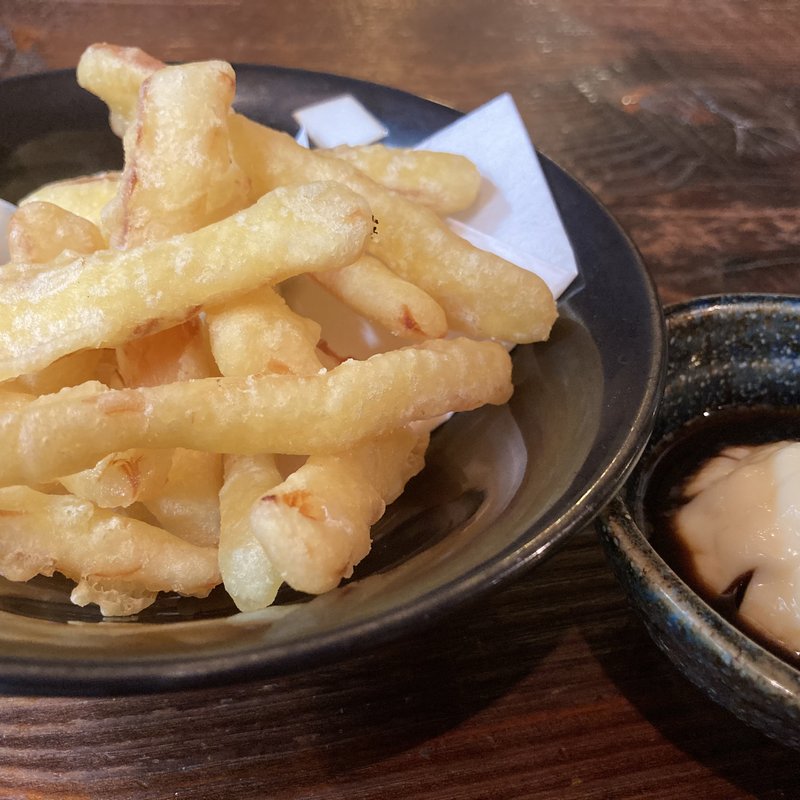 さきいかの天ぷら(鉄板焼まねき)