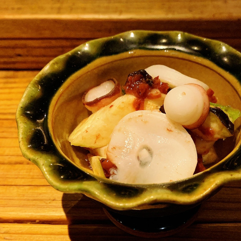 水茄子と蛸の梅しそ和え(酒井商会)