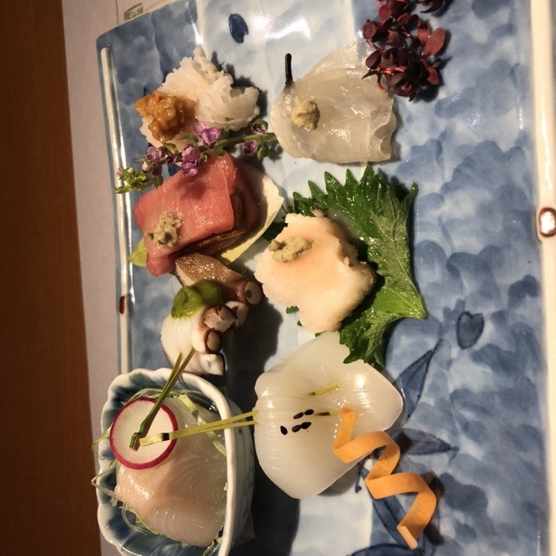 コースのお造り(浪速割烹 喜川)