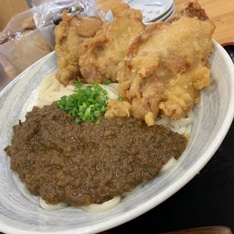 とり天キーマ(うどん蔵ふじたや)