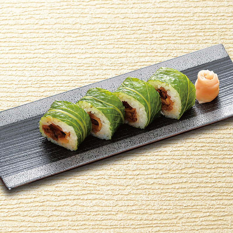 牛時雨高菜ロール寿司(つるとんたん 本町楼)