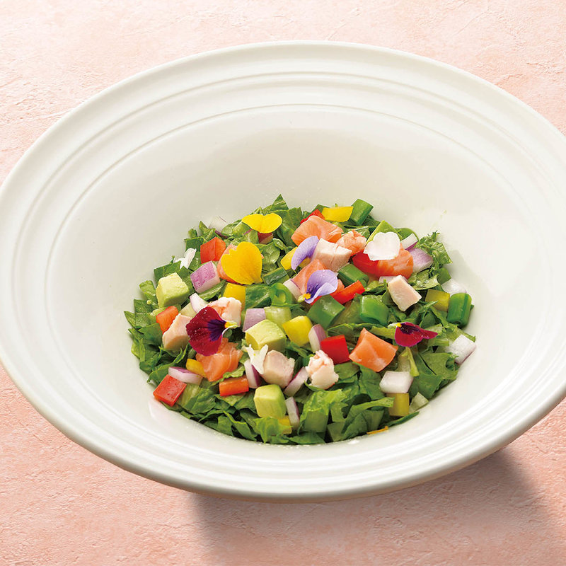 名物 つるとんサラダ(つるとんたん 本町楼)