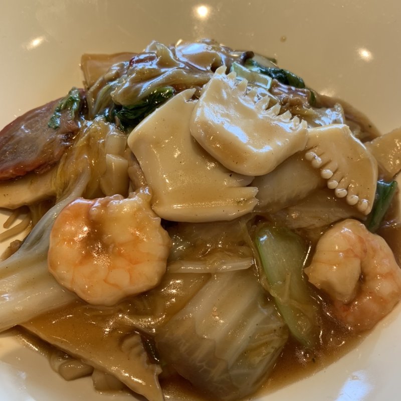 五目あんかけ（焼きそばorつゆそばorごはん）セット(南国酒家 羽田空港店)