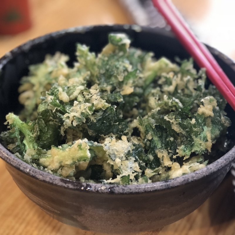 春菊天そば(とんがらし )