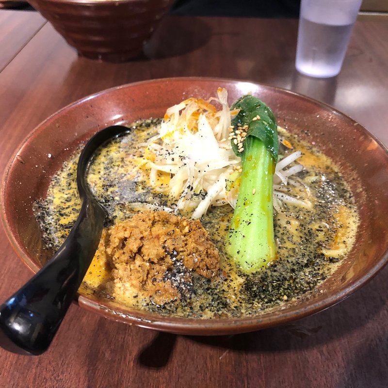 カレー坦々麺(カレーつけ麺 しゅういち 恵比寿店)