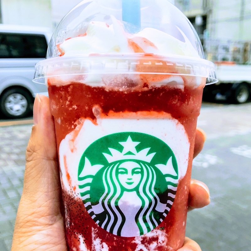 ゴロッとイチゴフラペチーノ(スターバックスコーヒー 豊橋ココラフロント店)