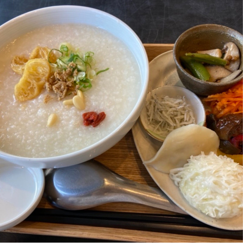 中華粥セット(ラ・メゾンクロシェット)