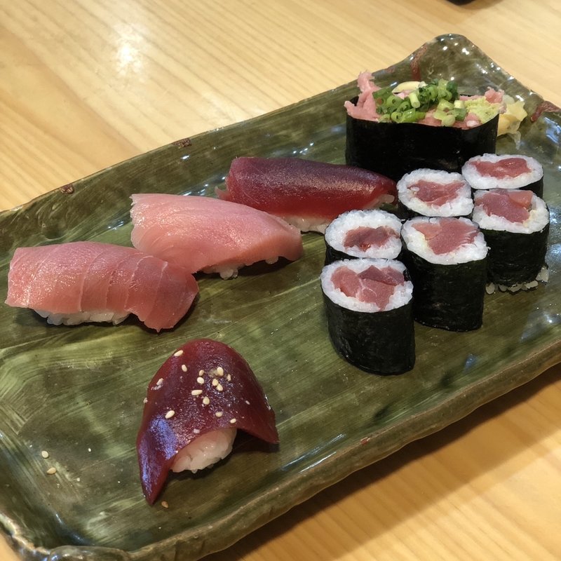 中トロ 赤身 づけ ねぎトロ軍艦 鉄火巻き(咲乃家)