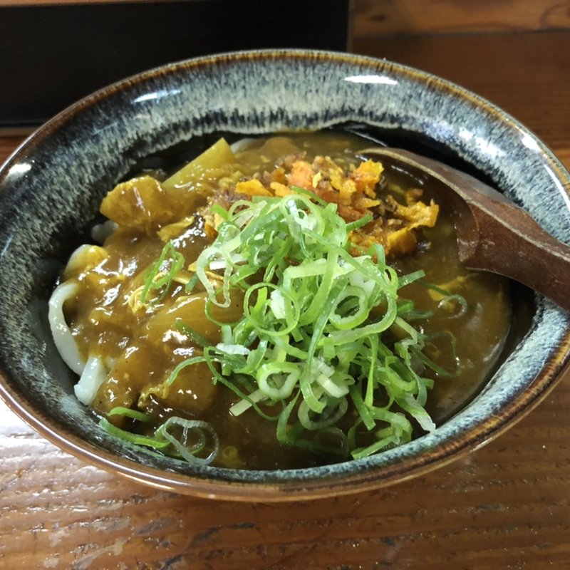 冷たいカレー南蛮(博多さぬきうどん 渡辺通店)