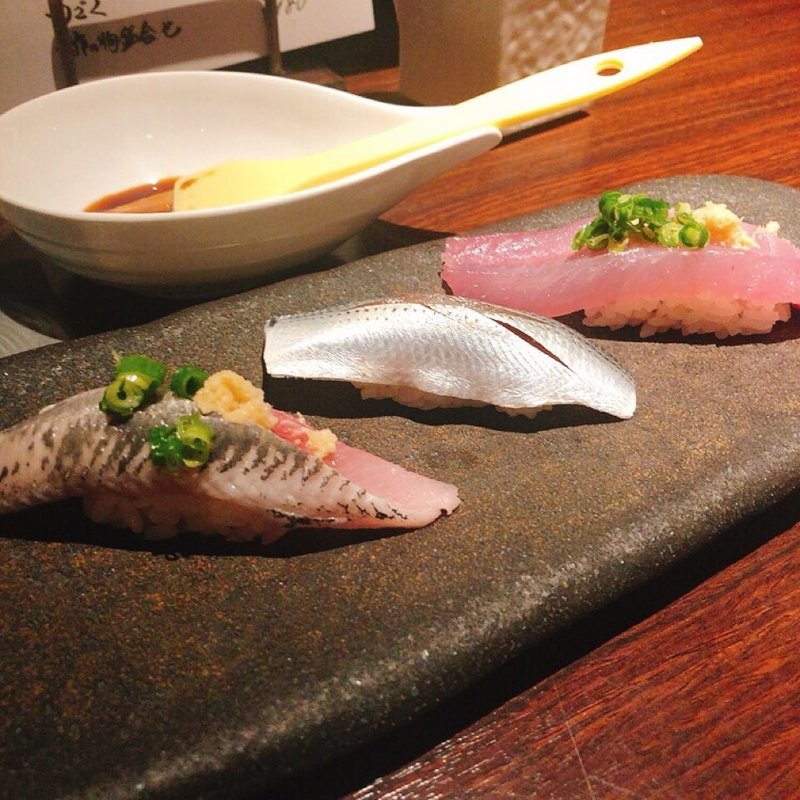 光り物三種(魚心 新宿総本店)