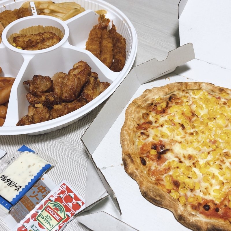 盛り合わせ＆ピザ(ガスト 博多駅南店)