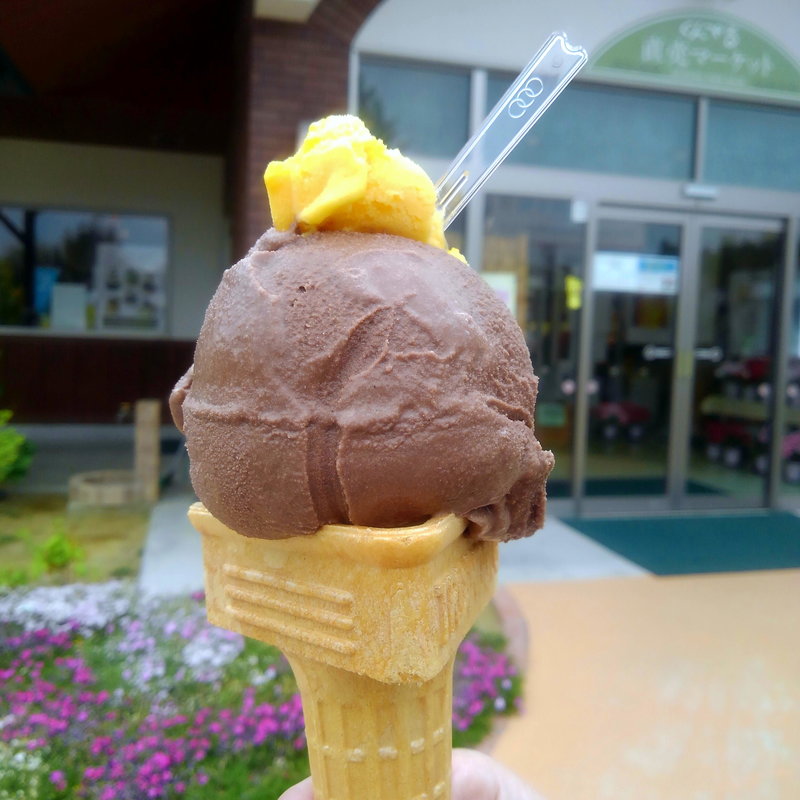 藻塩チョコジェラート(くんぺる直売マーケット )