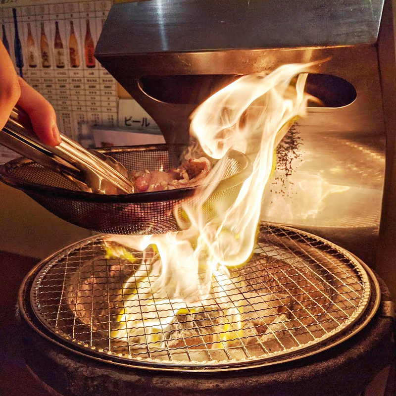 ザル焼4点盛り Lサイズ（520g）3～4人前(元祖 ざる焼 小林養鶏 本店わさび)