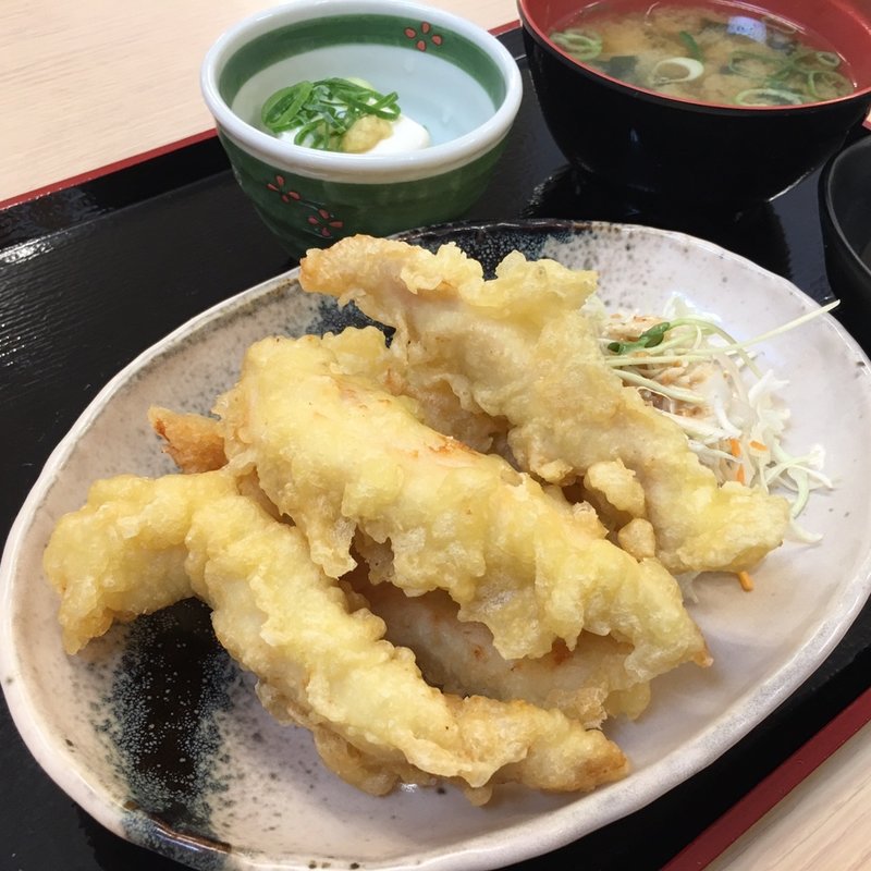 鶏ささみ天定食(街かど屋 長堀)