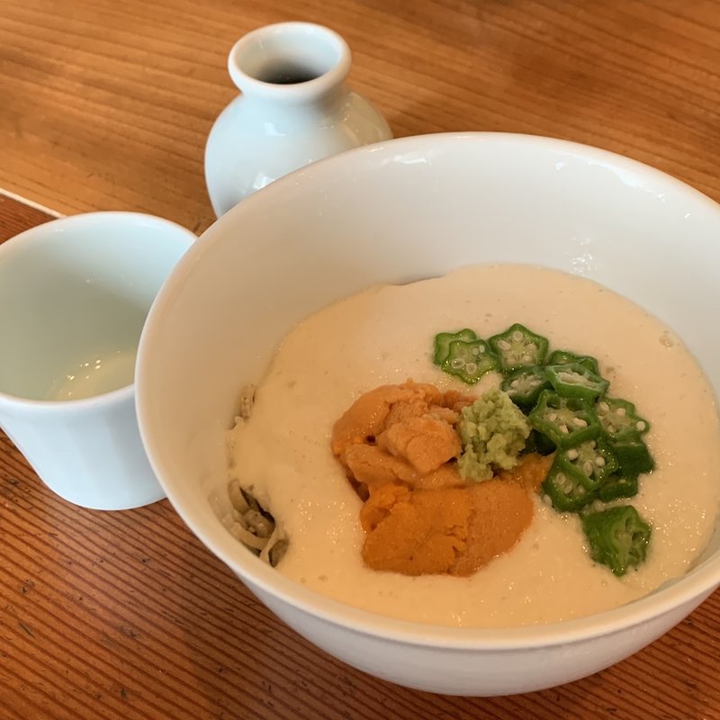 冷やしぜいたくそば（うにと山いも）(HONMURA AN （ホンムラアン）)