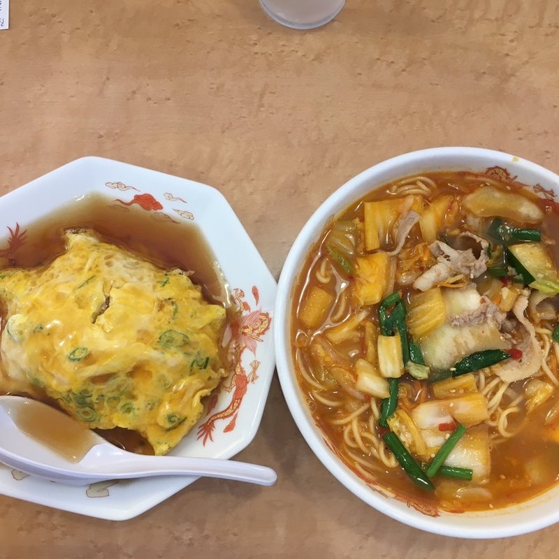 スタミナラーメン（並）＋天津飯（小）セット(天理スタミナラーメン箕面店)