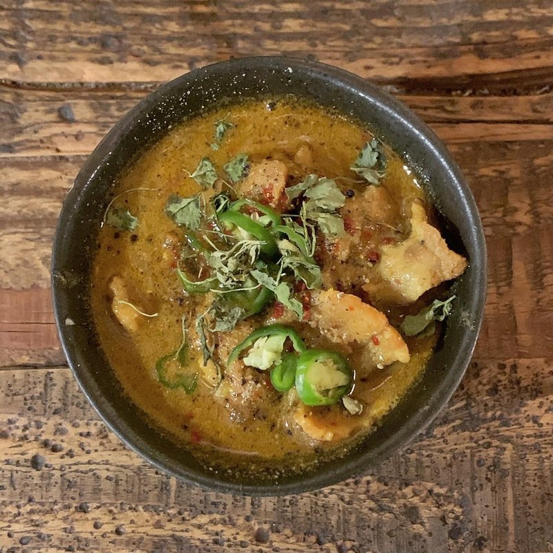 豚バラと万願寺マスタードカレー(小鉢）(旧ヤム邸 シモキタ荘)