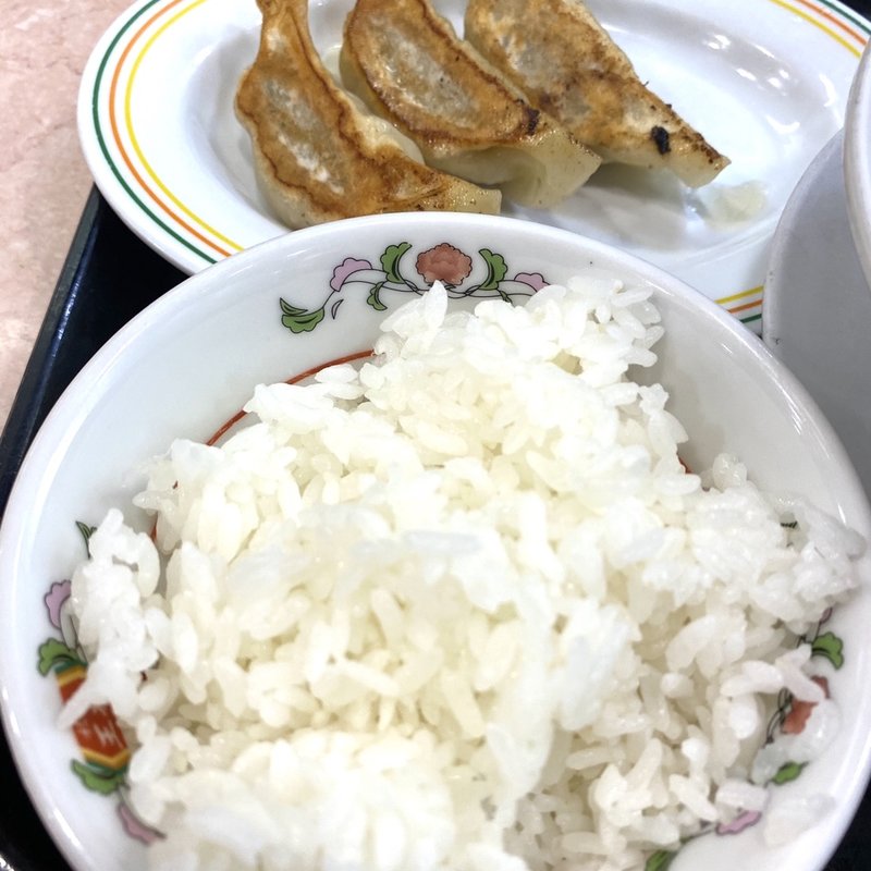 ラーメンセットの餃子（3ケ）ライス（小）(餃子の王将 南二条西2丁目店)