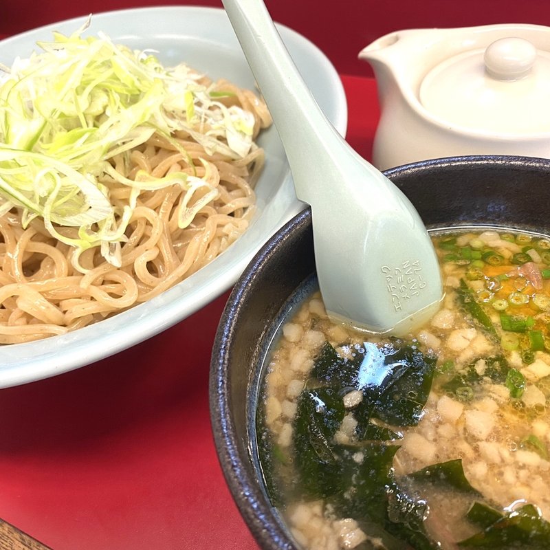 海老薫る濃厚あさり醤油つけ麺(ラーメン山岡家 南2条店)