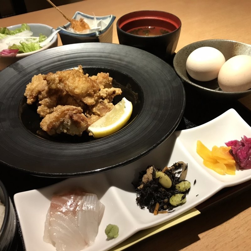 若鶏唐揚げ御膳(淡路島と喰らえ 三軒茶屋店 )