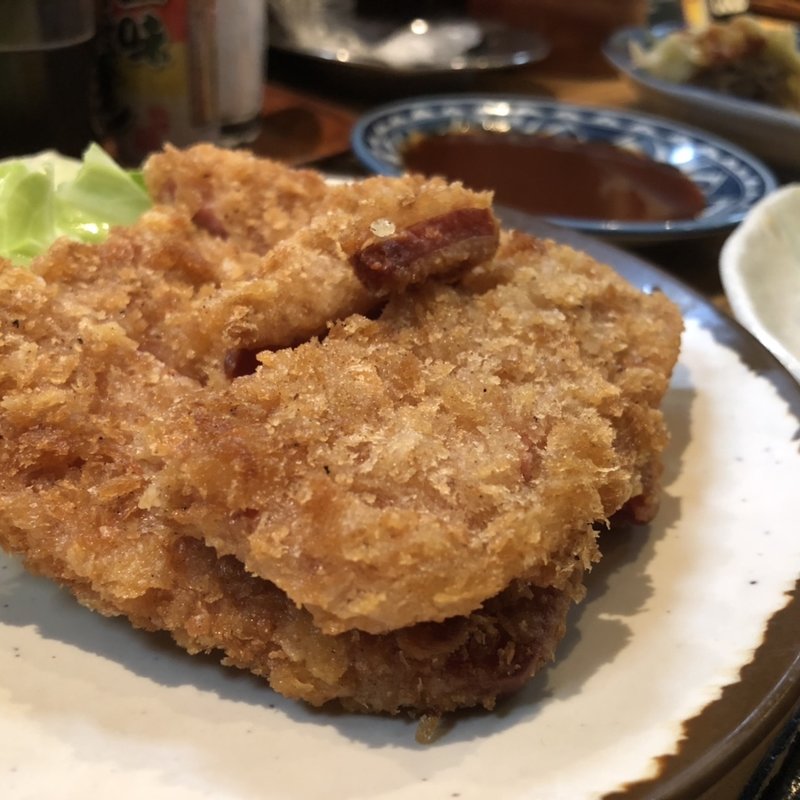 ハムカツ(おでん居酒屋 高田屋 京店)