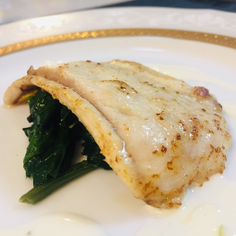 天然平目のポワレ(Kitchenピエロ)