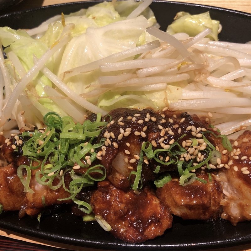 鉄板ランチ 牛もつ(蟻月 池袋東武店)