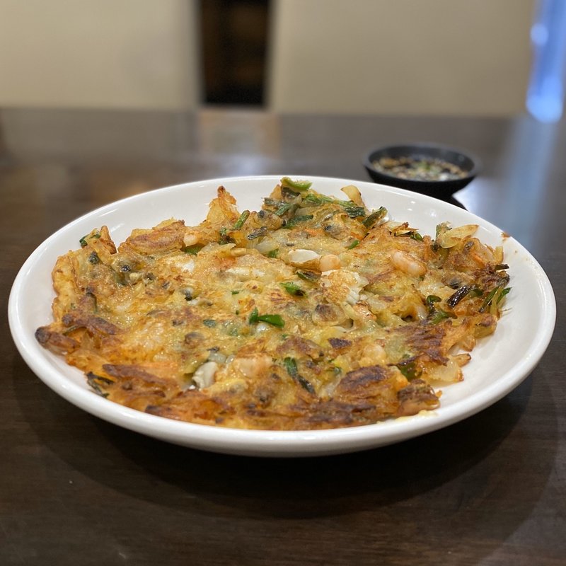 海鮮チヂミ(アンニョンハセヨ)