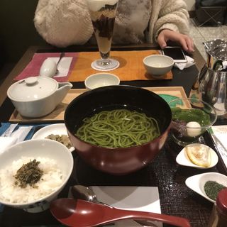 茶蕎麦セット(中村藤吉京都駅店)