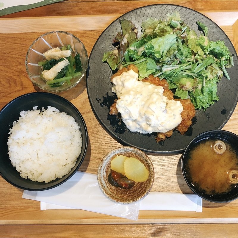 タルタルたっぷり若どりのチキン南蛮定食(農家ごはん つかだ食堂 池袋北口店)