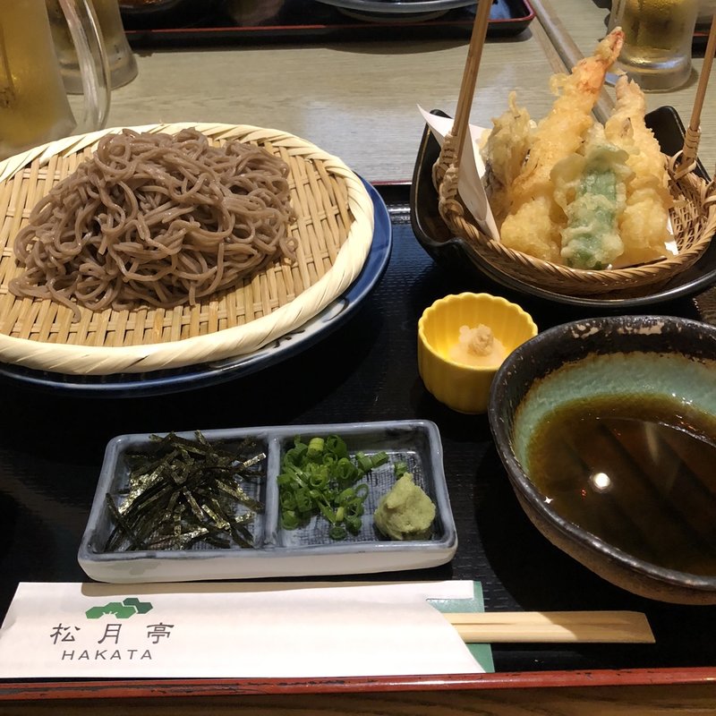 天ざる御膳(海鮮処 松月亭 博多本店)