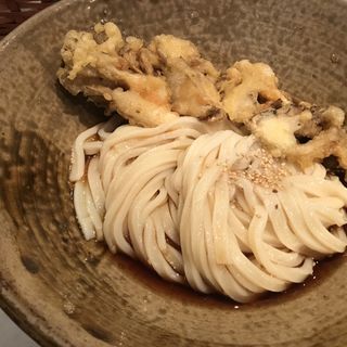 肉まいたけ天ぶっかけ(踊るうどん 梅田店 （おどるうどん）)