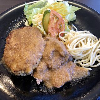 ハンバーグ&ステーキランチ(牛鉄 山川店)