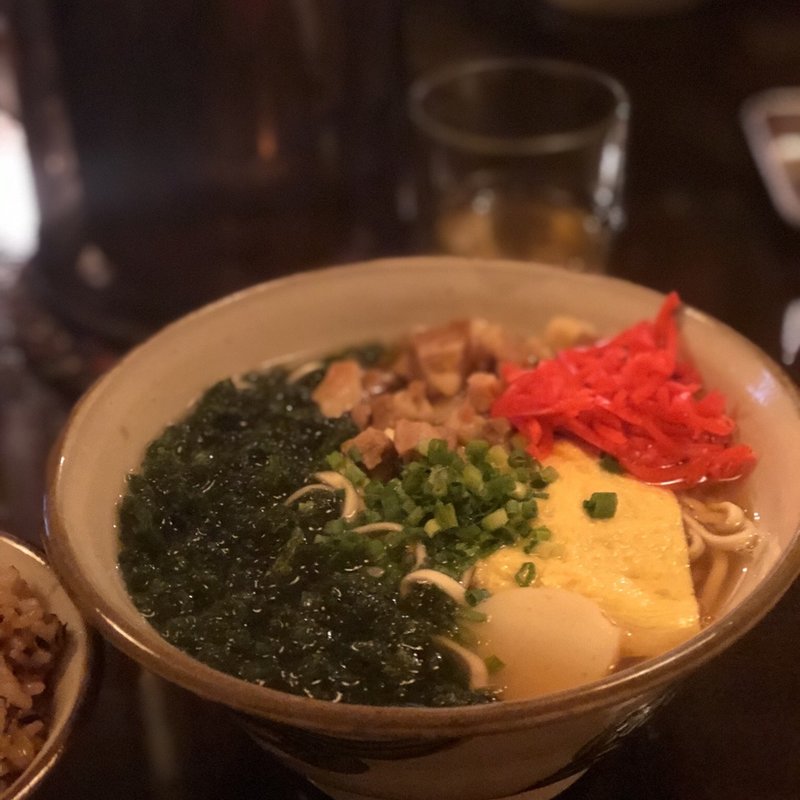 アーサーそば(沖濱そば)