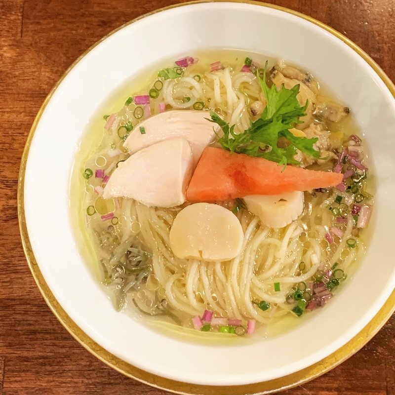 限定　冷やし貝らーめん(海老丸らーめん)