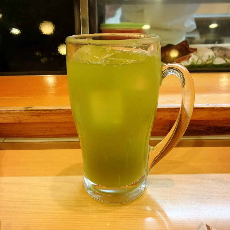 緑茶ハイ(いろは寿司)