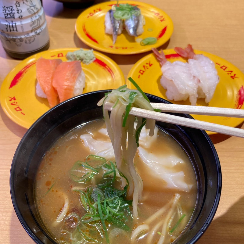 濃厚えび味噌ワンタンメン(スシロー 多摩センター店)