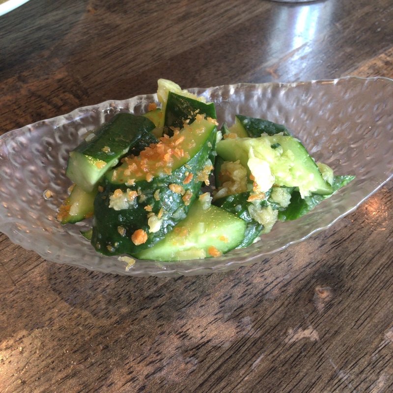 たたききゅうり(中華屋台 雷電)