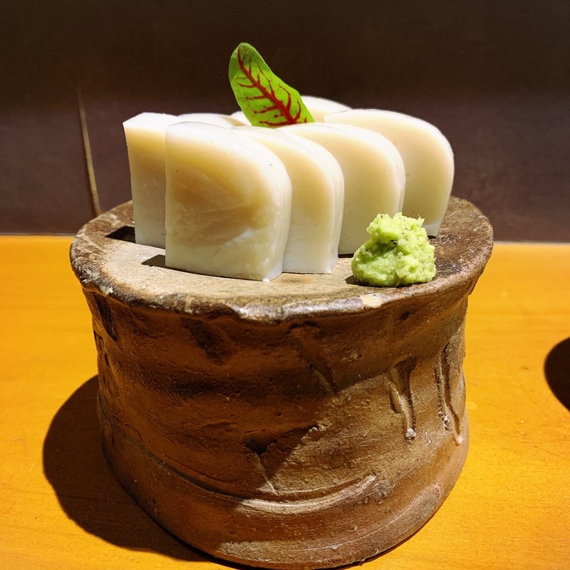 小田原の極上板わさ(伊勢海老蕎麦 清正)