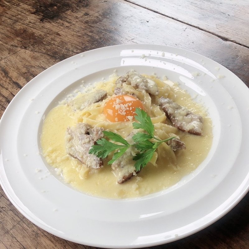 能勢ベーコンのカルボナーラ(菓歩菓歩 （Bio Sweet's capocapo ）)