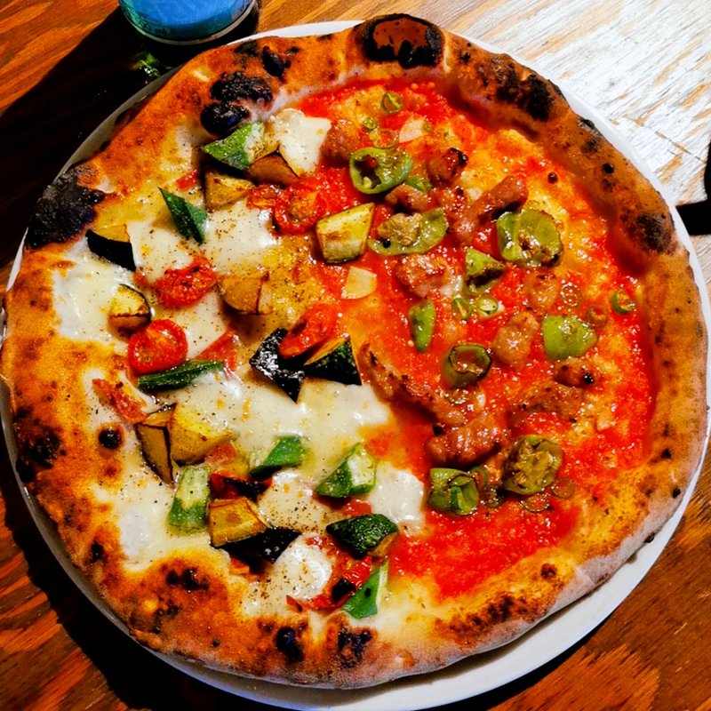 夏野菜のオルトラーナビアンカ（トマトソースを使わない菜園風）のメタメタ（ハーフ&ハーフ）(CHICAMA)