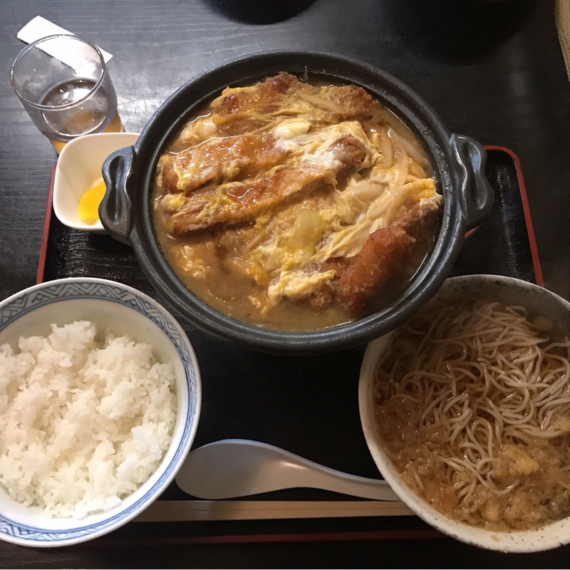 カツ丼セット(小がね そば店 本輪西店 （こがねそばてん）)