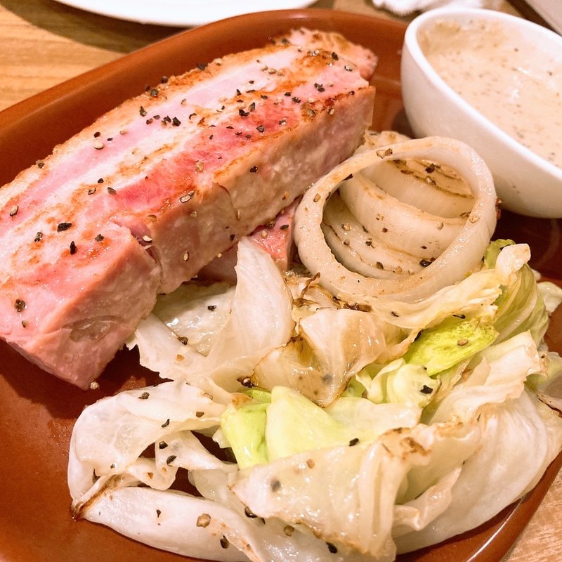 厚切りベーコンステーキ(食酒処 桃)