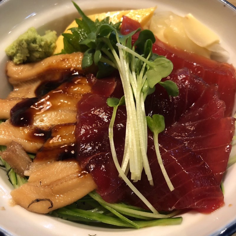 づけ鮪と穴子丼ランチ(東鮓 共和店)