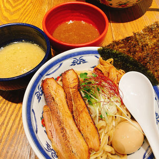 鶏魚介vs鶏魚介　二種つけ麺(つけ麺や 武双)