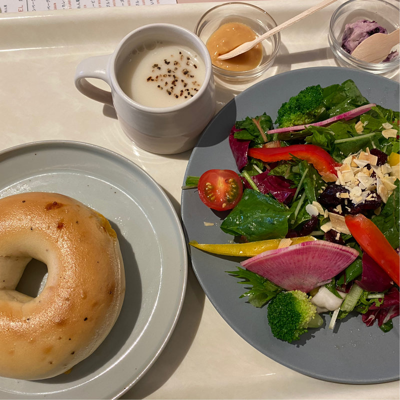 ベーグルセット(JUNO CAFE JIYUGAOKA)