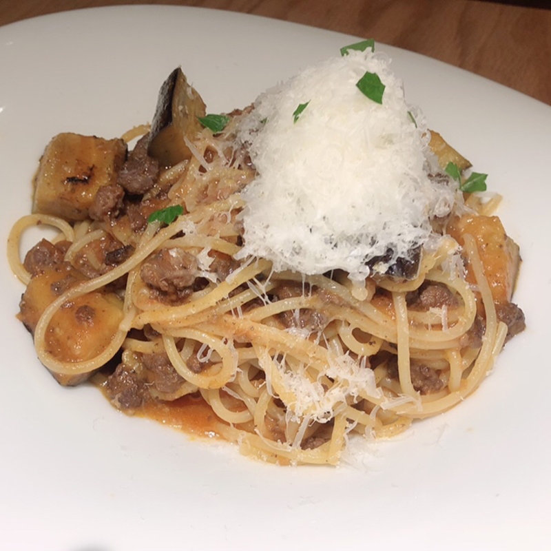 牛ミンチ肉と茄子のボロネーゼ（ランチA）(MIZO)