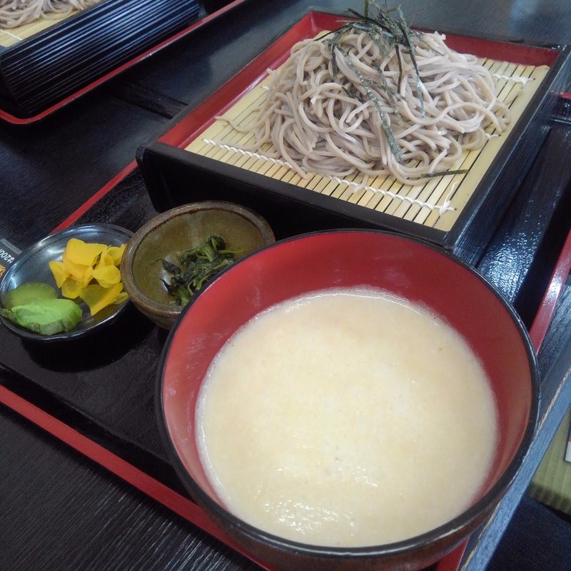 自然薯ざるそば(自然薯の舘)